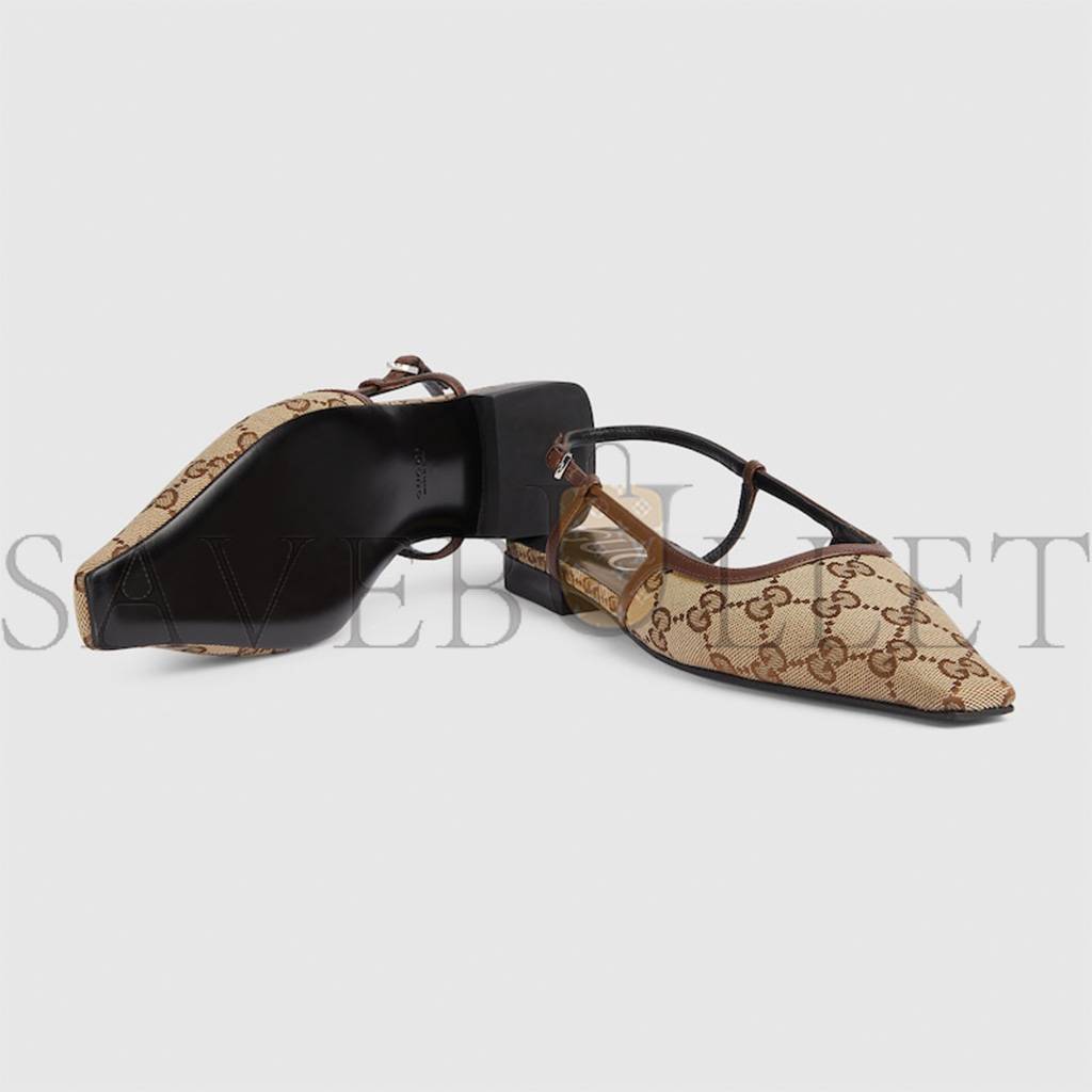 GUCCI WOMEN'S GG SLINGBACK BALLET FLAT 762420 GUCCI WOMEN'S GG SLINGBACK BALLET FLAT 762420
